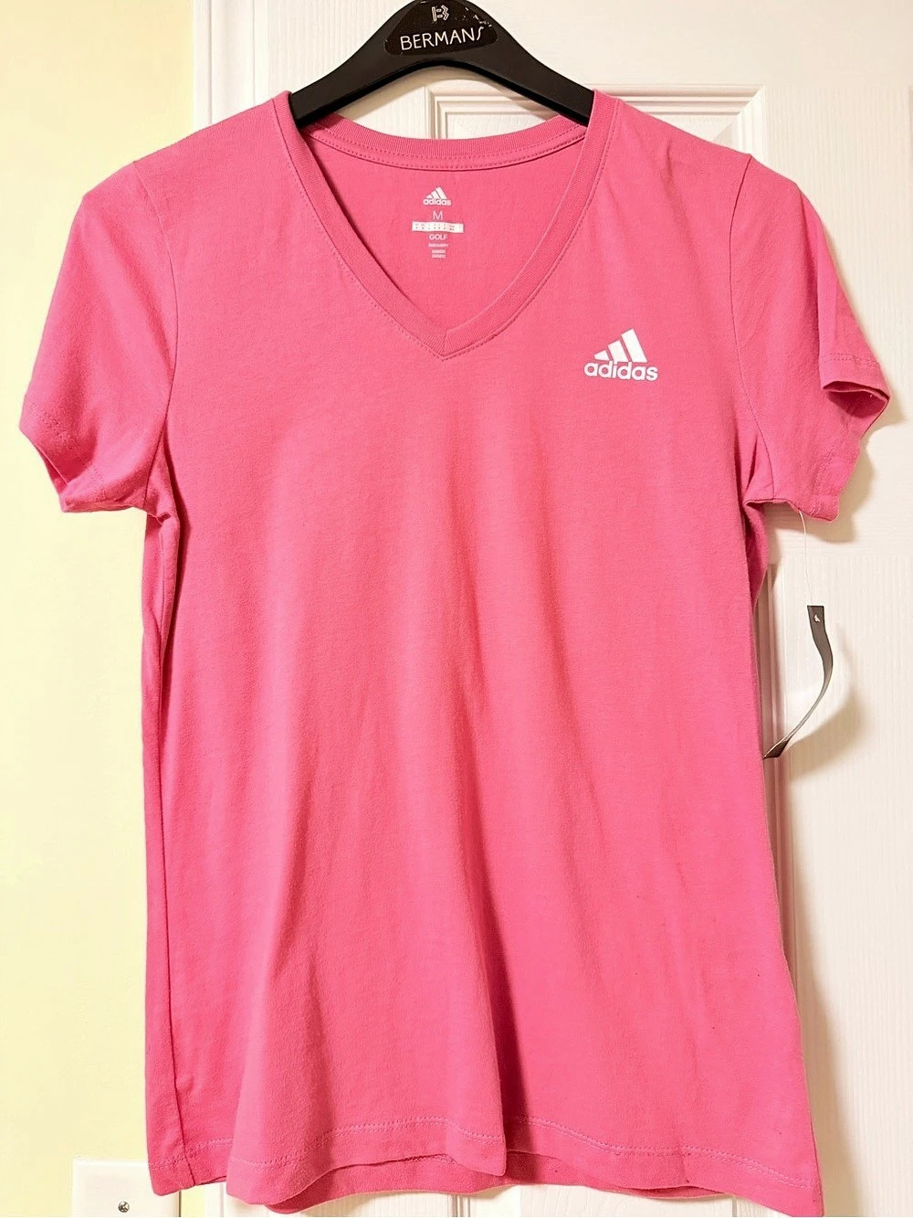 adidas Golf V-Neck Tee V-Neck Tee in Pink Size Medium NWT